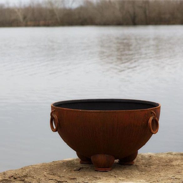 Premium Nepal Wood Burning Fire Pit for Outdoor Gatherings - Perfect for Backyard, Camping, and Patio Use
