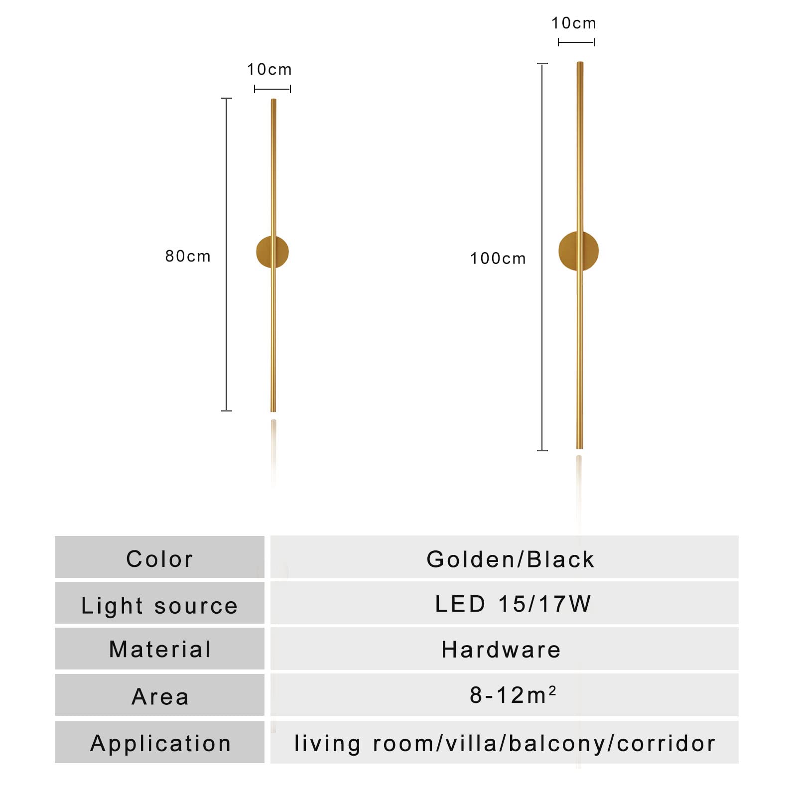 Modern Linear LED Wall Sconce - 39.3