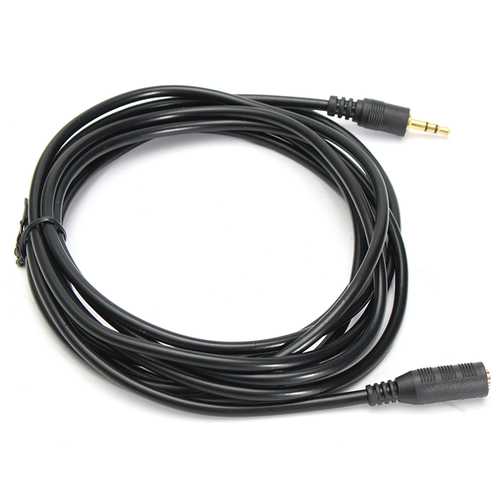 5 Pack 10 FT 3.5mm Stereo Male to Female Audio Extension Cables for Headphones - Perfect for Home Theater, Gaming Headsets, and Music Listening