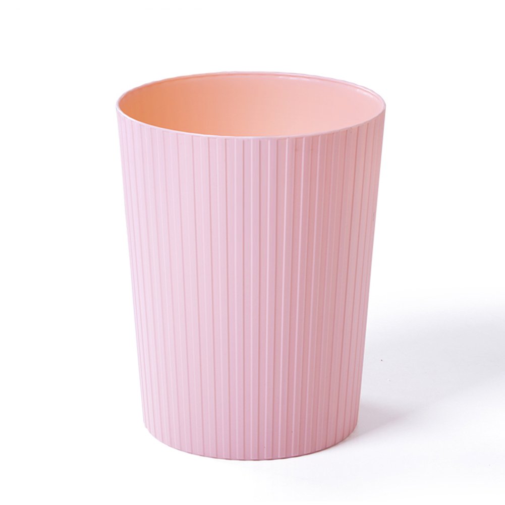 Hflove 7L Pink Plastic Trash Can for Bathroom & Kitchen - Durable, Odor-Resistant, Space-Saving Waste Bin for Home, Office, and Dorm Use