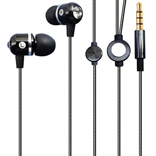 Premium Wired Earphones with Hi-Fi Sound & Built-in Mic - Metal In-Ear Headphones Compatible with T-Mobile REVVL 5G/4/Plus - Perfect for Gaming, Music & Hands-Free Calls