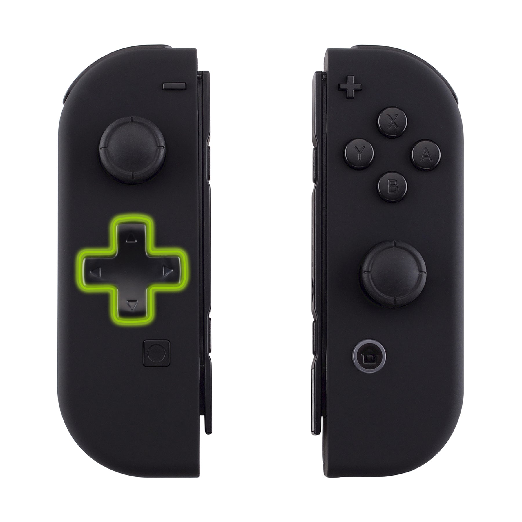 eXtremeRate Dpad Replacement Shell Case with Buttons for Nintendo Switch Joy-Con (Black) - Upgrade Your Gaming Experience for NS Switch Controllers