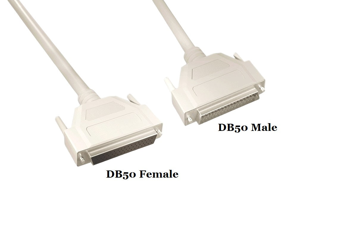 Shielded SCSI Serial Cable DB50 to DB50 Male to Female 10FT - High-Speed Data Transfer for Servers, Storage & Industrial Equipment