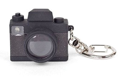 Kikkerland LED Camera Keychain - Mini Portable Flashlight for Keys, Perfect for Nighttime Safety and Easy Key Finding