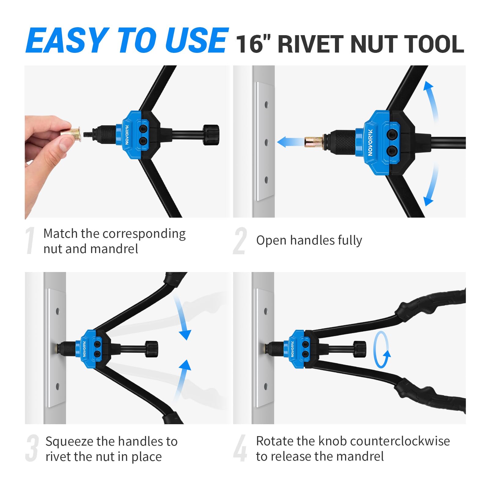 Heavy Duty Rivet Nut Tool Kit - 16