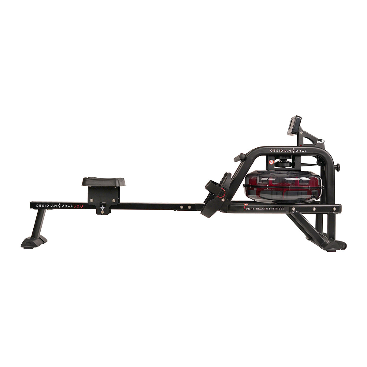 Obsidian Surge Water Rowing Machine with LCD Monitor - Full Body Workout Rower for Home Gym, Cardio & Strength Training | Perfect for Small Spaces & Indoor Fitness