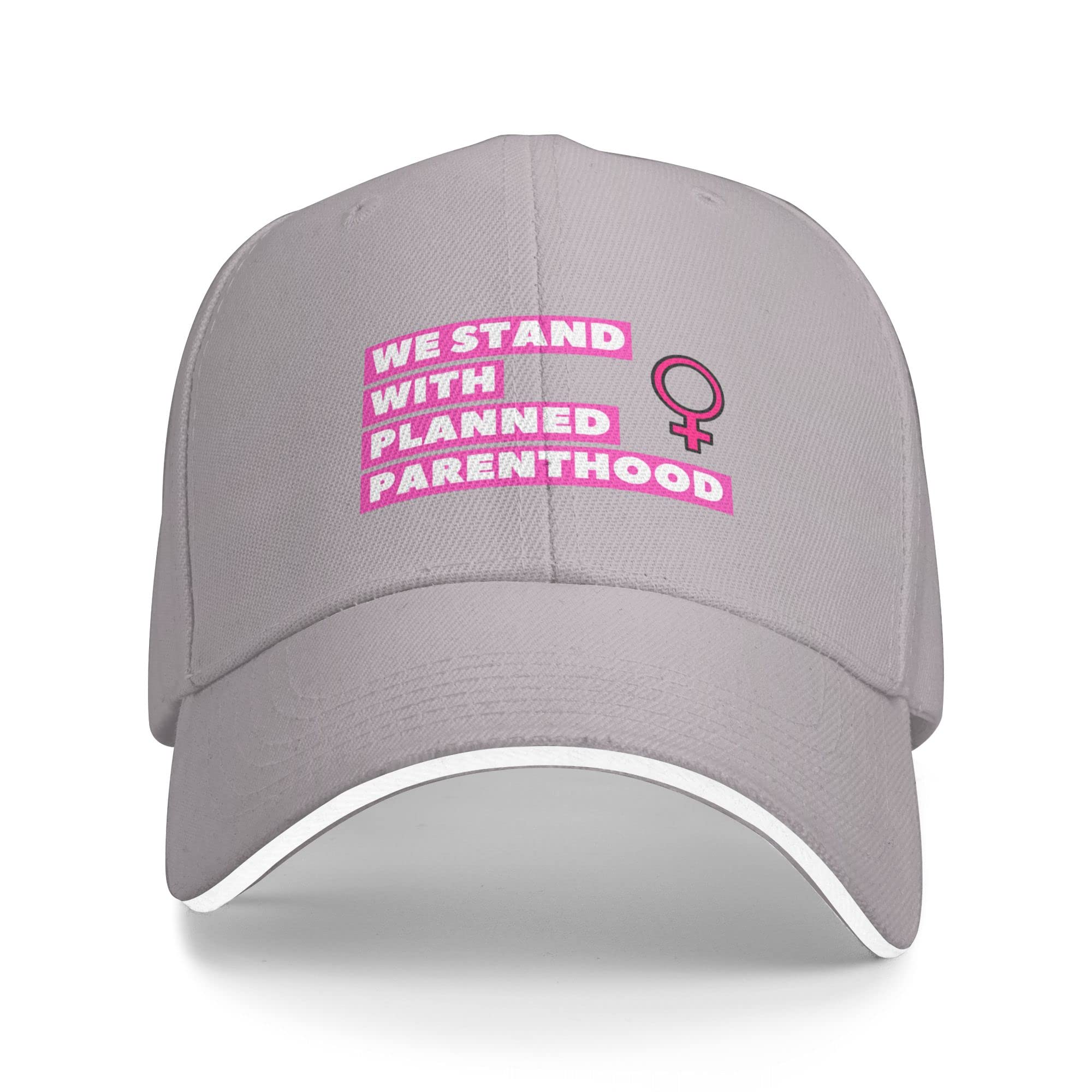 I Stand With Planned Parenthood Unisex Baseball Cap - Pro-Choice Trucker Hat in Gray | Rally, Protest & Everyday Wear Accessory