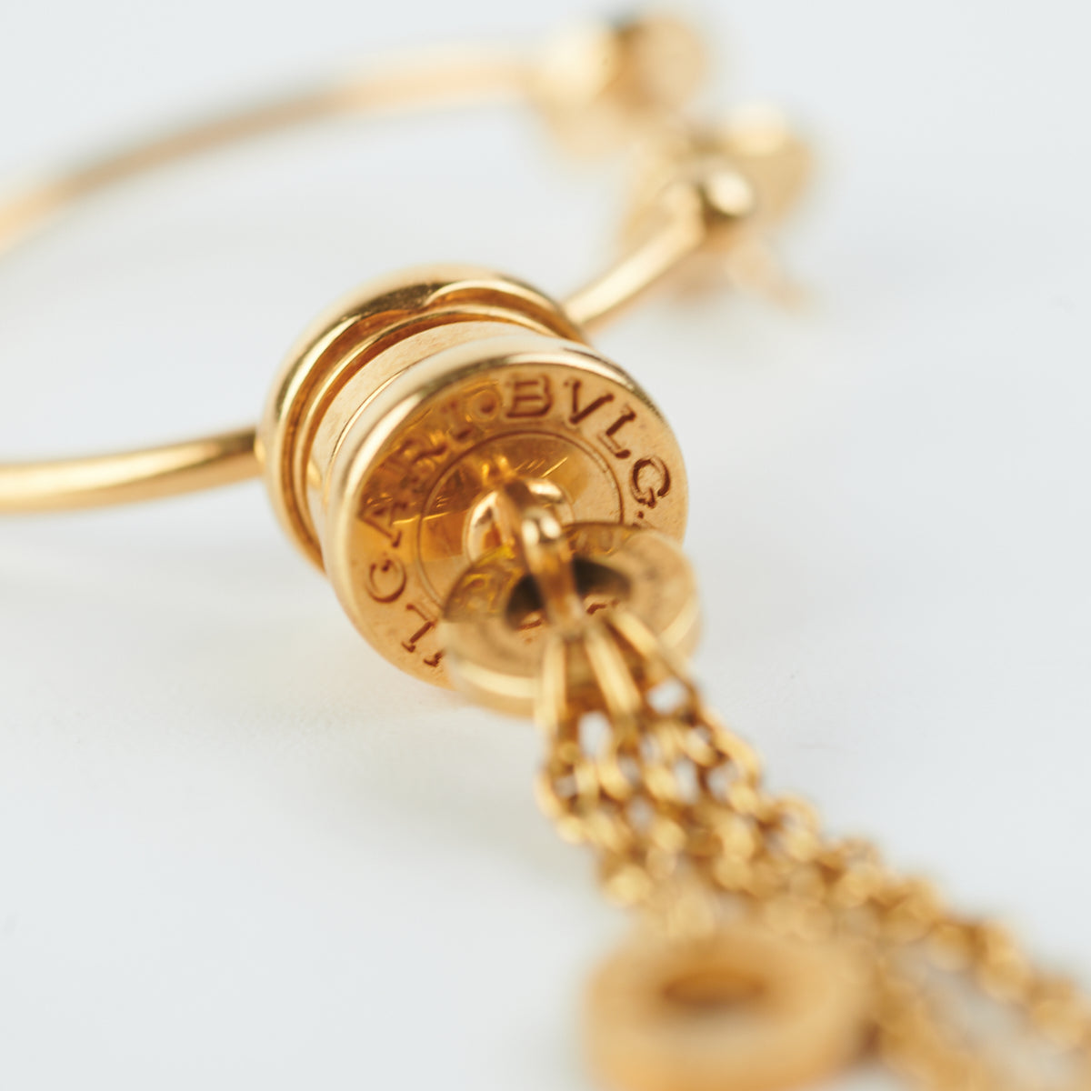 Bvlgari B.zero1 Long Hoop Earrings in 18K Yellow Gold | Luxury Italian Jewelry for Women | Perfect for Evening Parties & Special Occasions