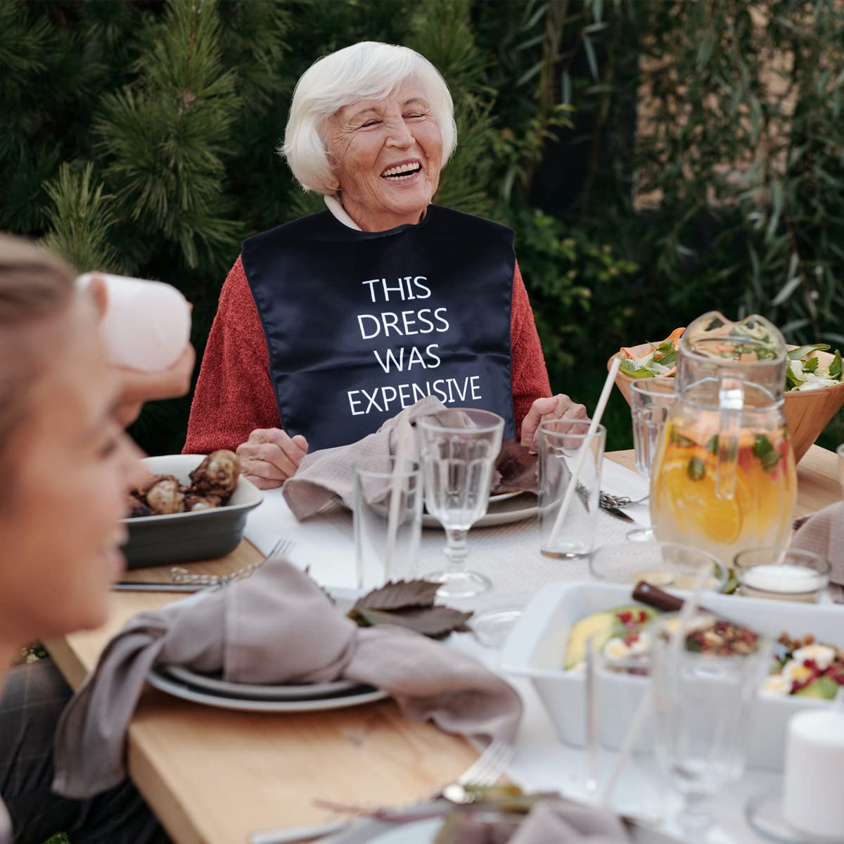 Funny Large Adult Bibs - Waterproof & Washable Clothing Protector for Men & Women | Great Gag Gift for Parties, Elderly Care & Messy Eaters