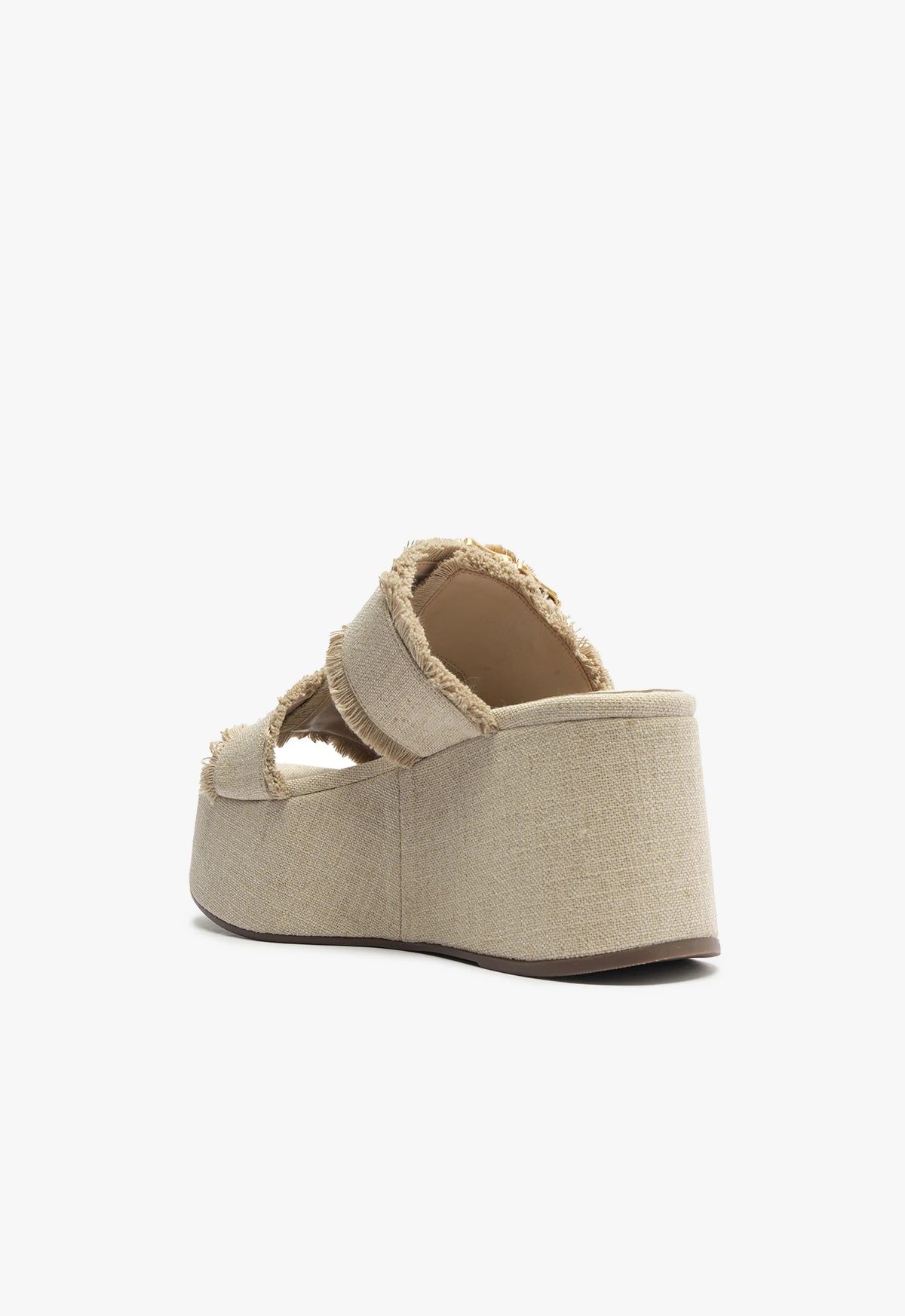 Enola Flatform Linen Sandals for Women - Comfortable Summer Slide Sandals with Arch Support | Perfect for Beach, Vacation & Casual Outfits