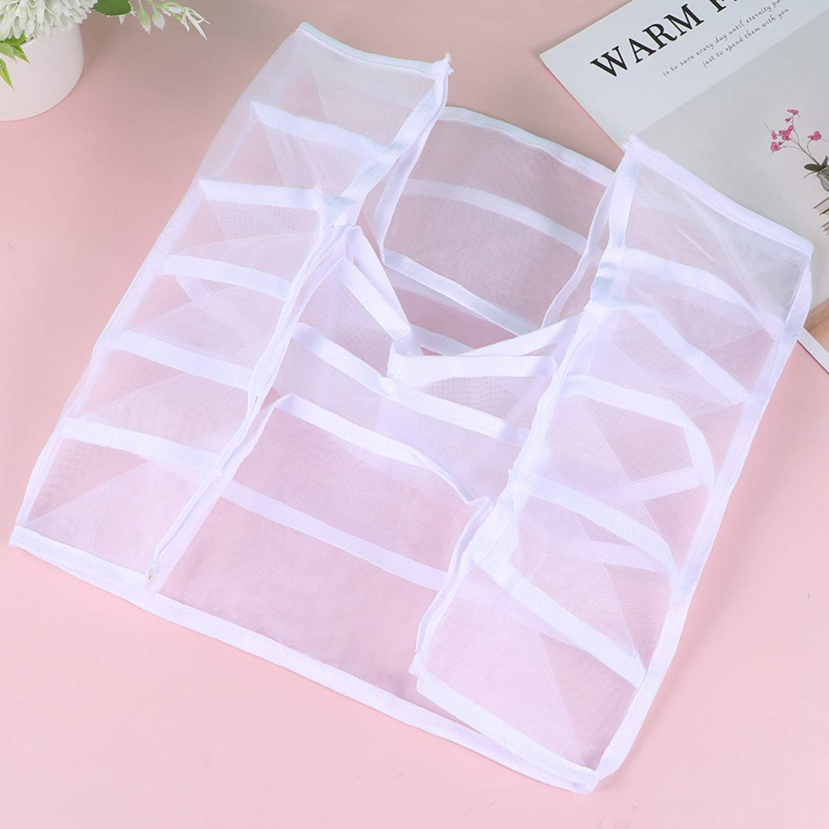 Cabilock 3-Piece Underwear Storage Organizer Set - Breathable White Bra & Panty Drawer Box for Closet Organization | Perfect for Bedroom, Dorm, Travel & Laundry Room Storage