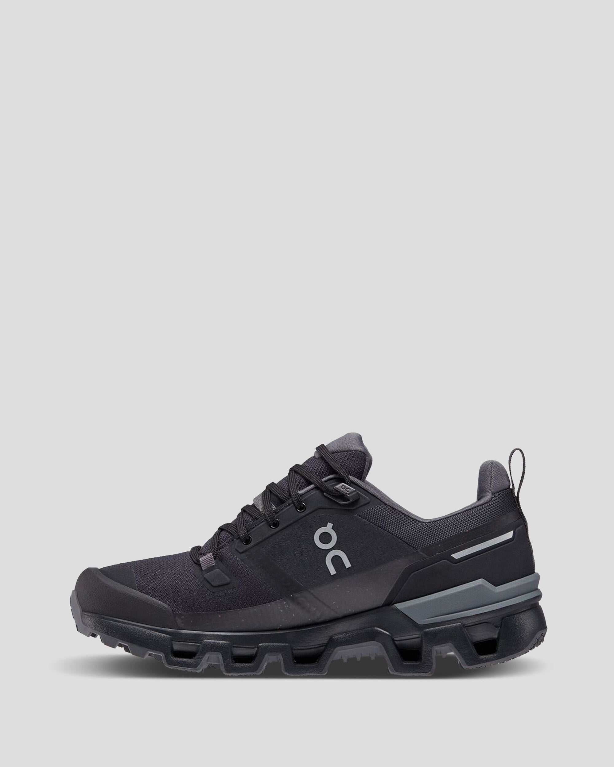Women's On Cloudwander Waterproof Hiking Shoes - Black/Eclipse - Lightweight Trail Running Shoes for Women, All-Weather Outdoor Adventure & Travel Hiking Boots