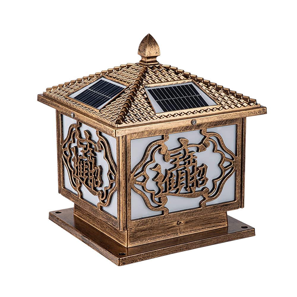 YAZAHOH Solar Post Cap Lights - Waterproof Outdoor Landscape Lighting with Motion Sensor for Fence, Deck, Patio & Garden - Square Solar Powered Post Light for Decoration & Security (Perfect for Evening Gatherings & Pathway Illumination)