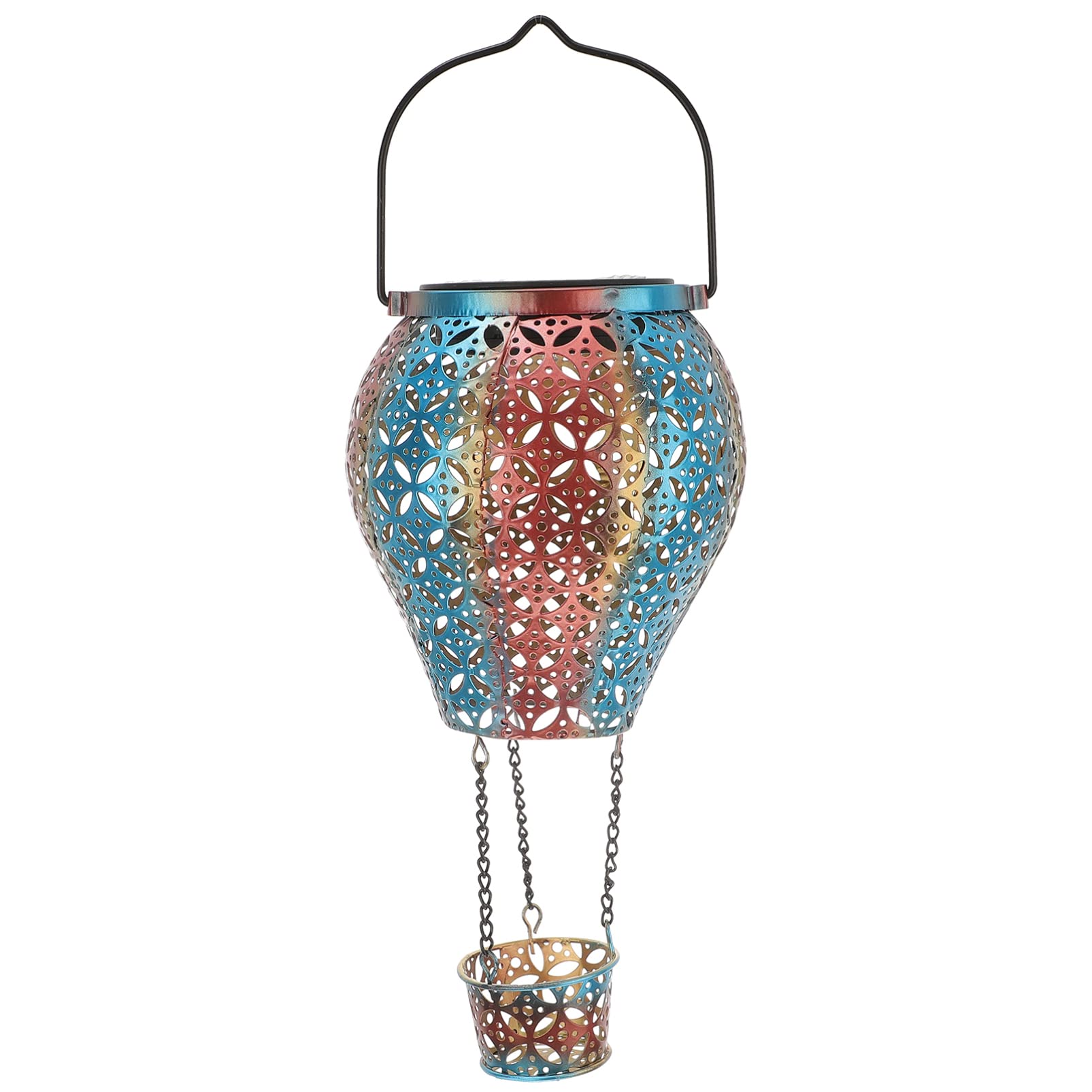 OSALADI Solar Projector Lamp - Outdoor Solar Powered Handheld Lantern for Garden, Yard & Patio | Waterproof Hanging Iron Art Light with Hollow Design | Perfect for Camping, Backyard Decor & Emergency Lighting