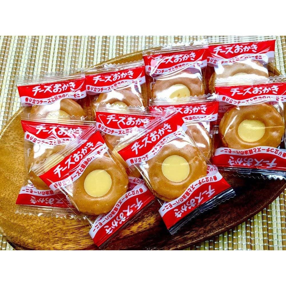 Premium Bourbon Cheese Okaki - Delicious Cheese Cream Filled Rice Crackers 85g - Perfect for Snacking, Parties & Gifts