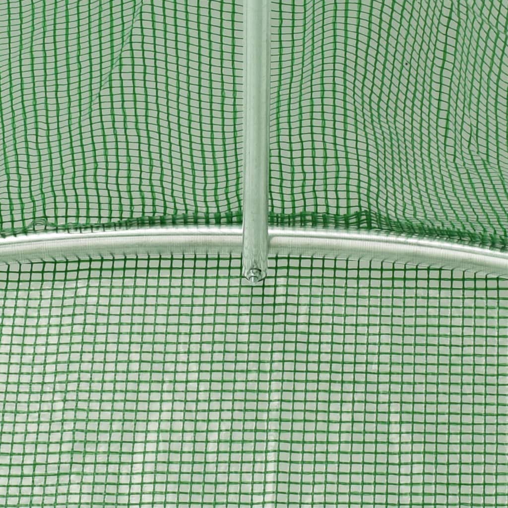 64.6 Sq Ft Walk-in Greenhouse Tunnel with Roll-Up Windows & Zippered Door - 9.8'x6.6'x6.6' Outdoor Garden Accessory for Backyard, Home Gardening & Plant Protection - Perfect for Growing Vegetables, Flowers & Seedlings Year-Round