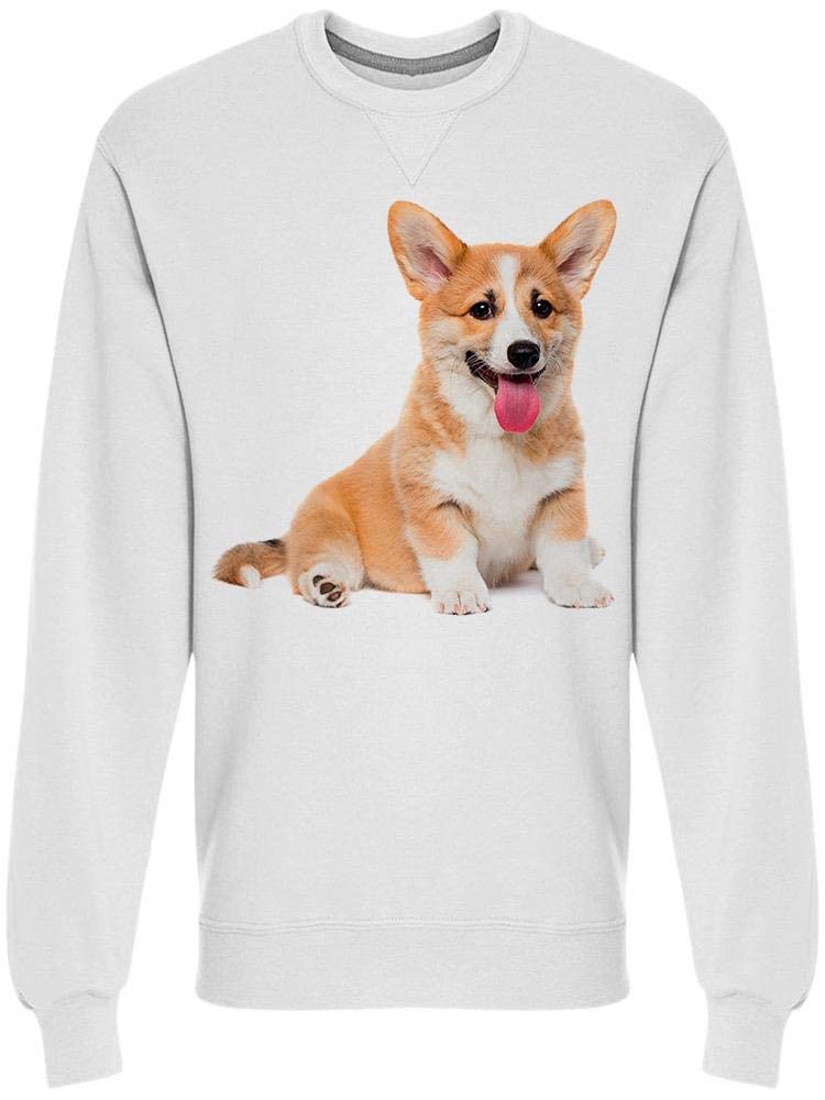 Cute Smiling Puppy Sweatshirt for Men - Soft & Comfortable Pullover Hoodie - Perfect for Casual Wear, Gifts & Dog Lovers