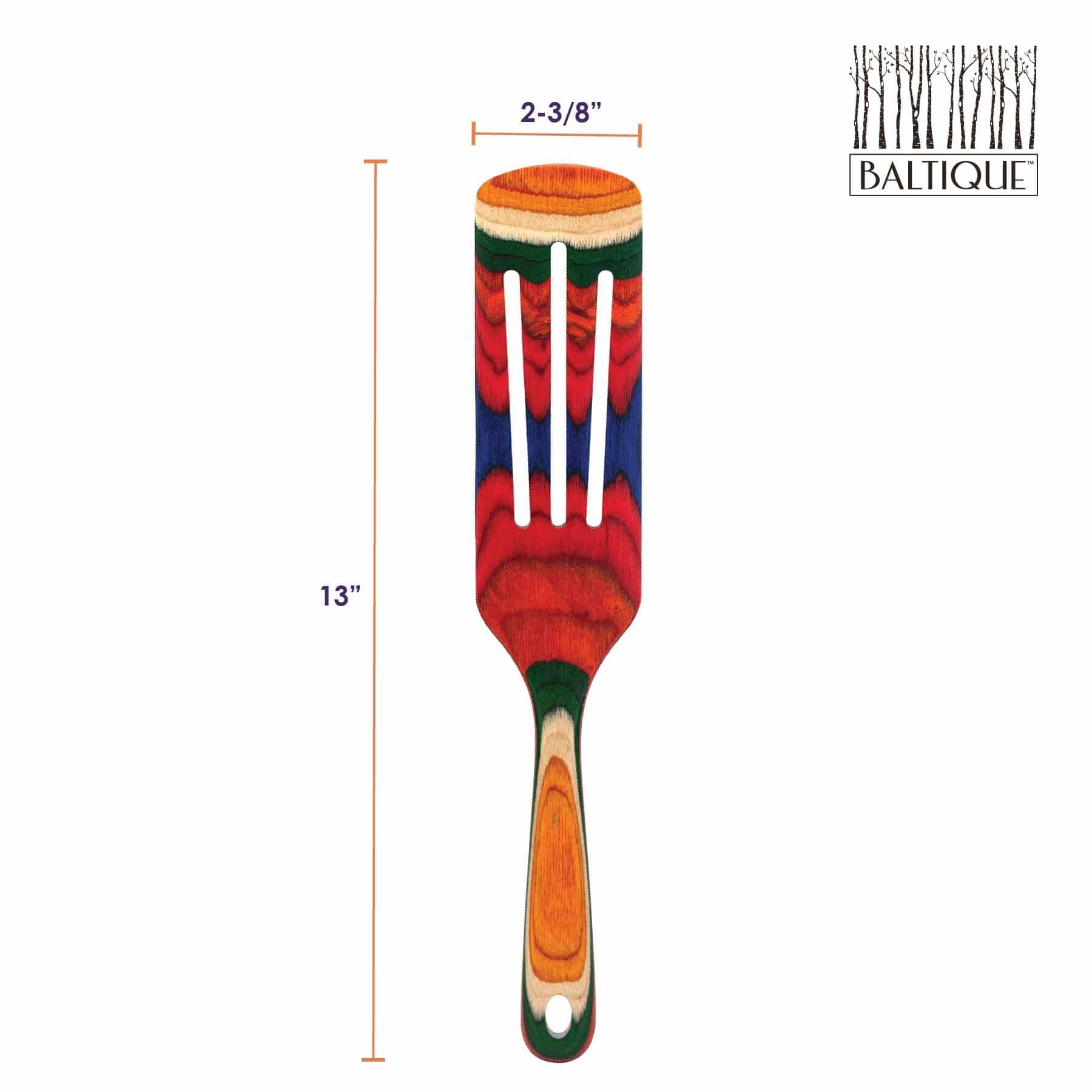 Baltique® Marrakesh Collection Wooden Spurtle - 13 Inch Premium Cooking Utensil for Stirring, Mixing & Serving - Perfect for Porridge, Oatmeal & Soups