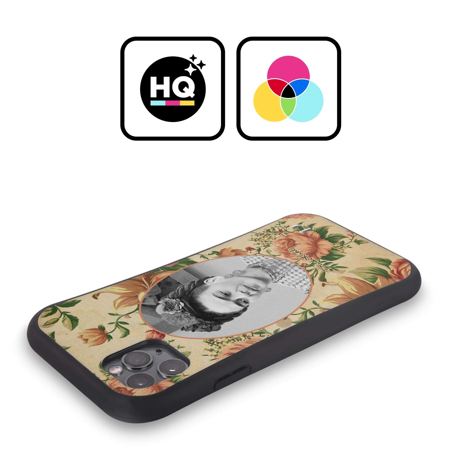 Officially Licensed Frida Kahlo Floral Portrait iPhone 12 Case - Artistic Hybrid Cover with Inspirational Quotes for iPhone 12/12 Pro - Perfect for Art Lovers & Unique Style Protection