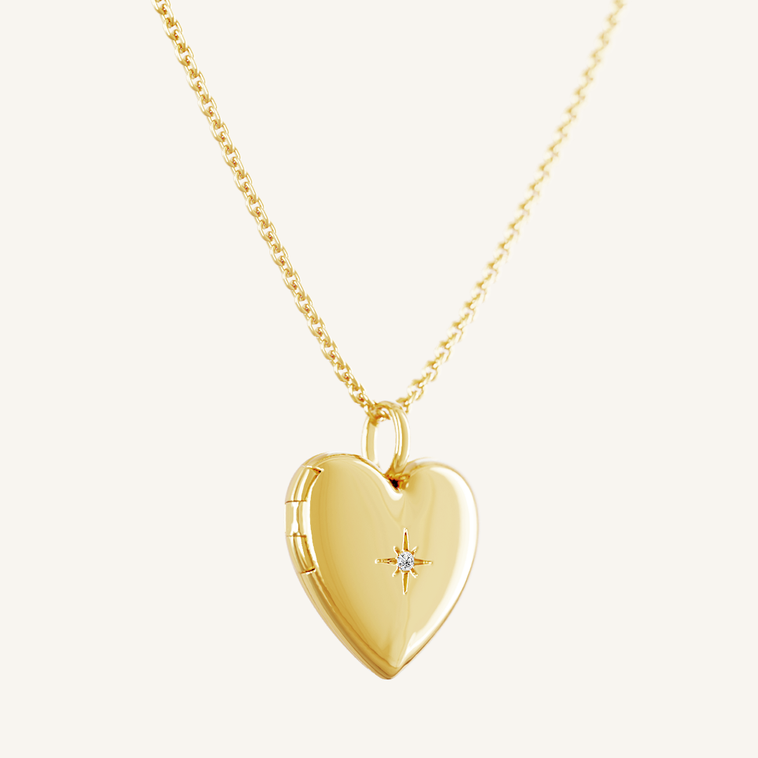 Behold Heart Photo Locket Necklace - Personalized Engraved Silver Pendant for Loved Ones | Perfect Gift for Valentine's Day, Anniversary & Mother's Day