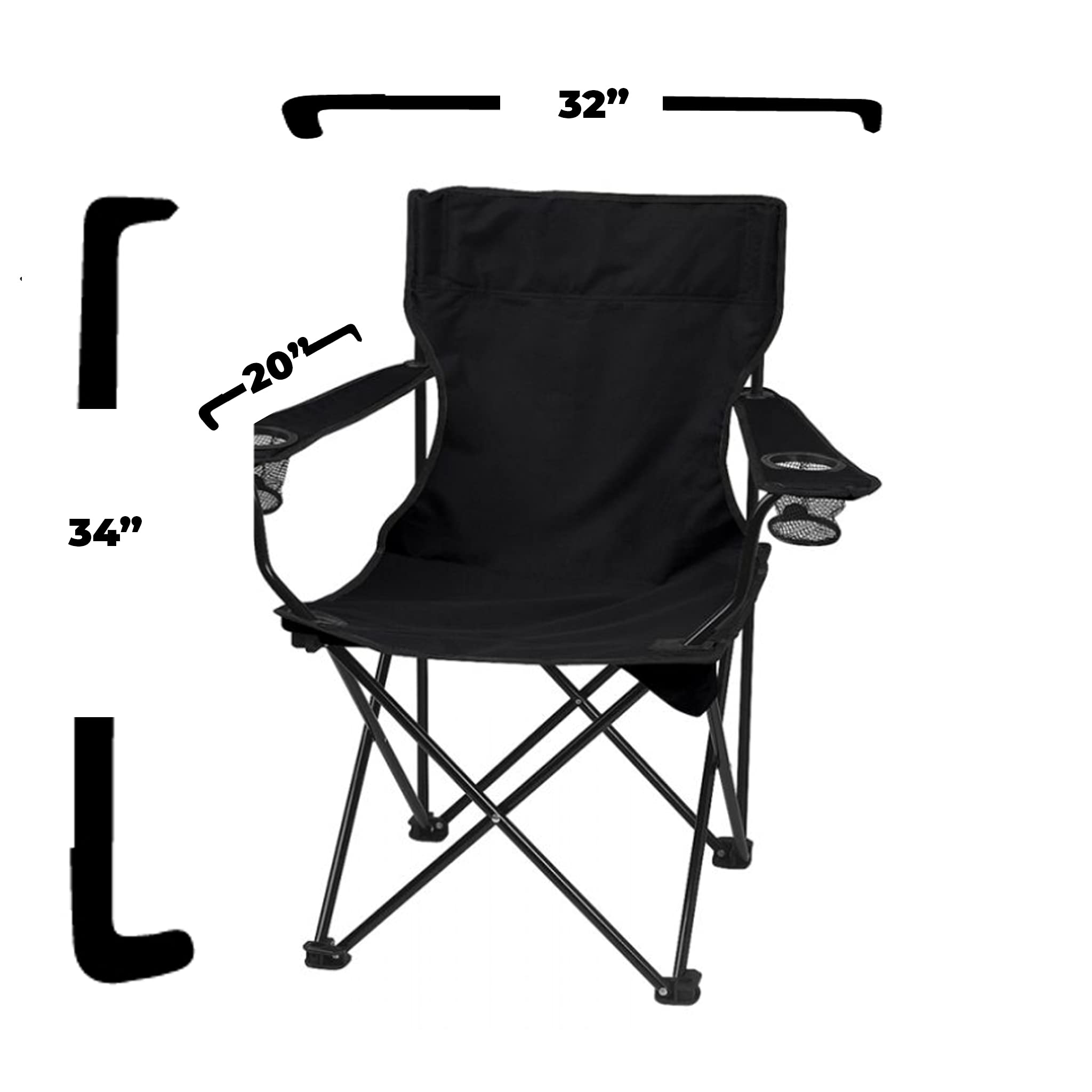 Drake University Bulldogs Black Folding Camping Chair - Portable Outdoor Chair with Carry Bag for Camping, Picnics, Beach & Tailgating | VictoryStore