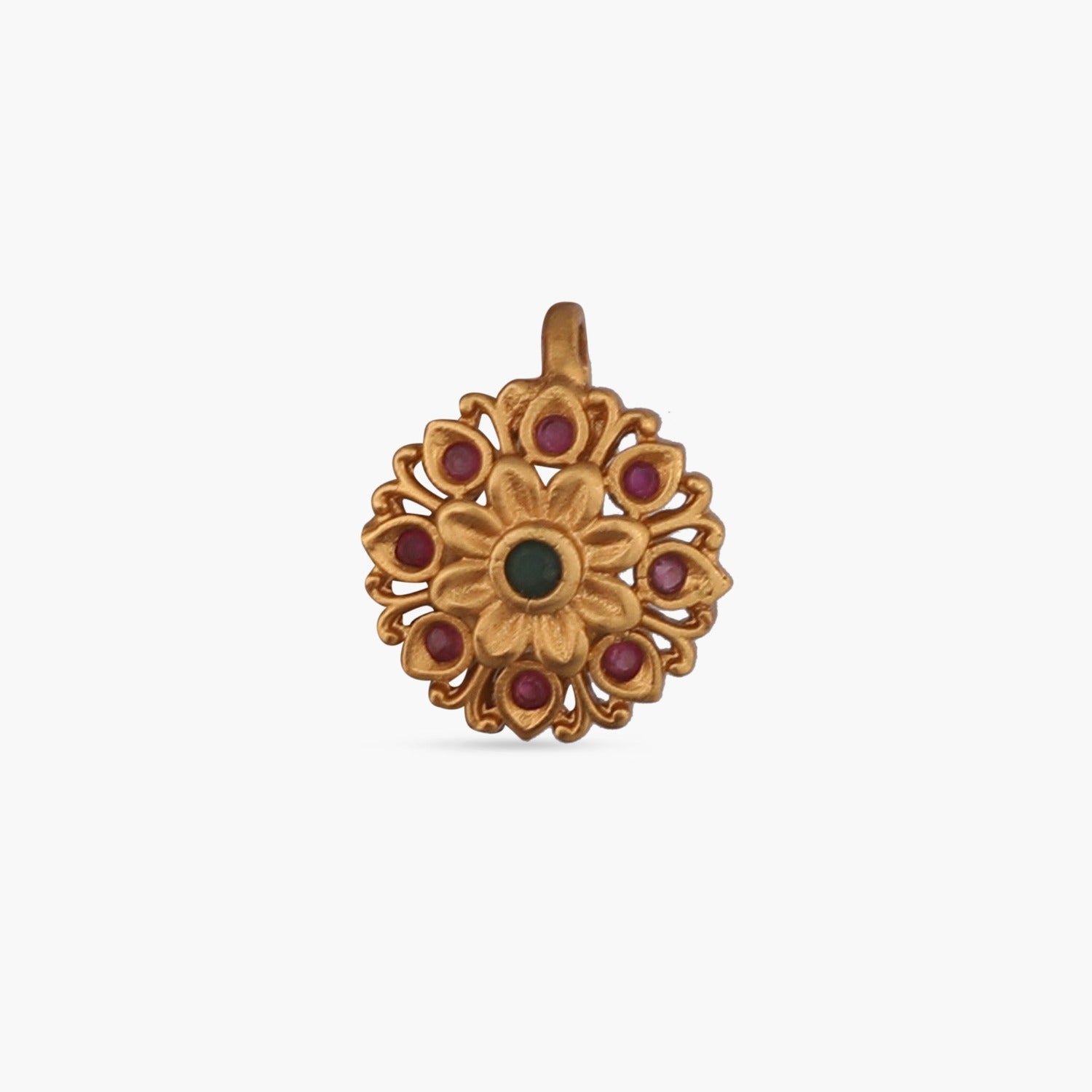 Vintage Jui Antique Nose Ring - Traditional Indian Nose Pin for Women - Perfect for Weddings, Festivals & Cultural Events