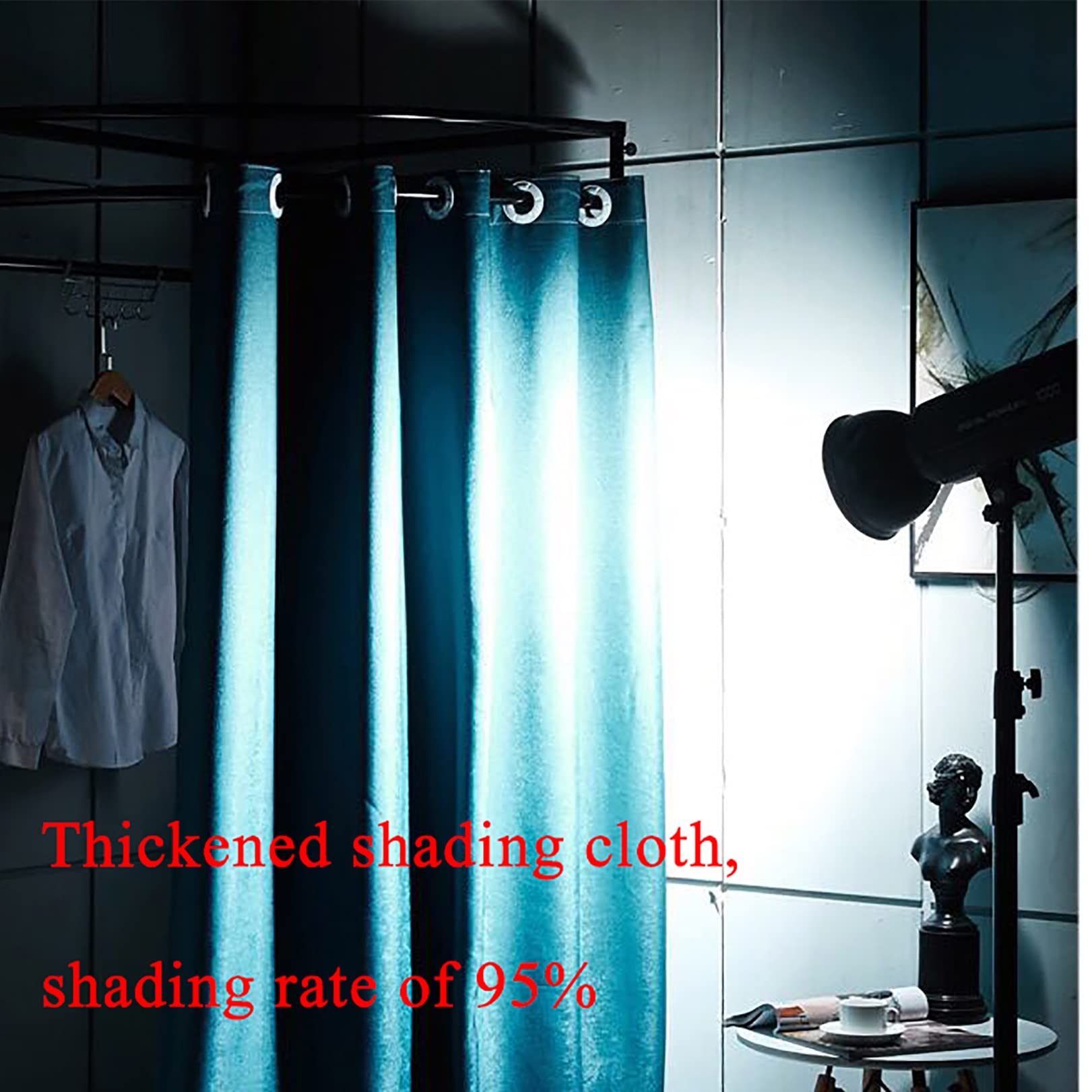 Portable Changing Room with Metal Frame - Privacy Dressing Room for Mall & Office Use, Includes Shading Curtain, Hanging Rod & Hook | Perfect for Retail Stores, Events, and Home Try-Ons