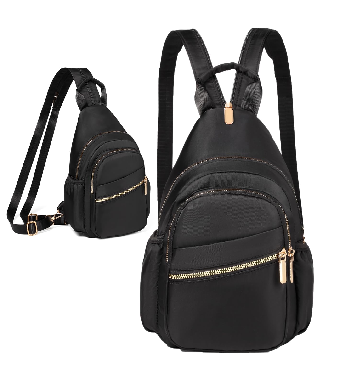 Women's Small Crossbody Sling Bag - Convertible Mini Backpack for Hiking & Travel