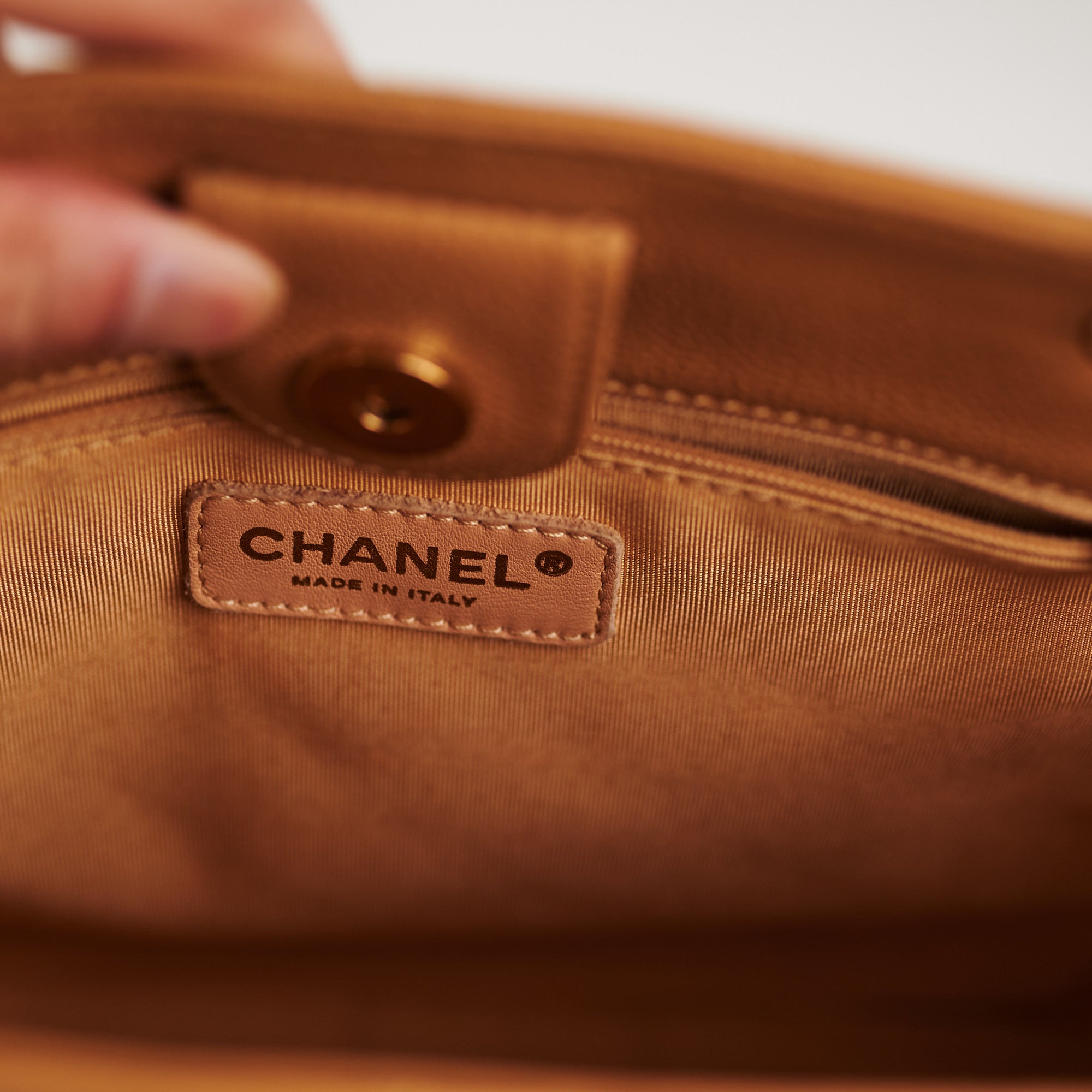 Chanel PST Beige Leather Tote Bag for Women - Luxury Designer Handbag for Work, Travel & Everyday Use