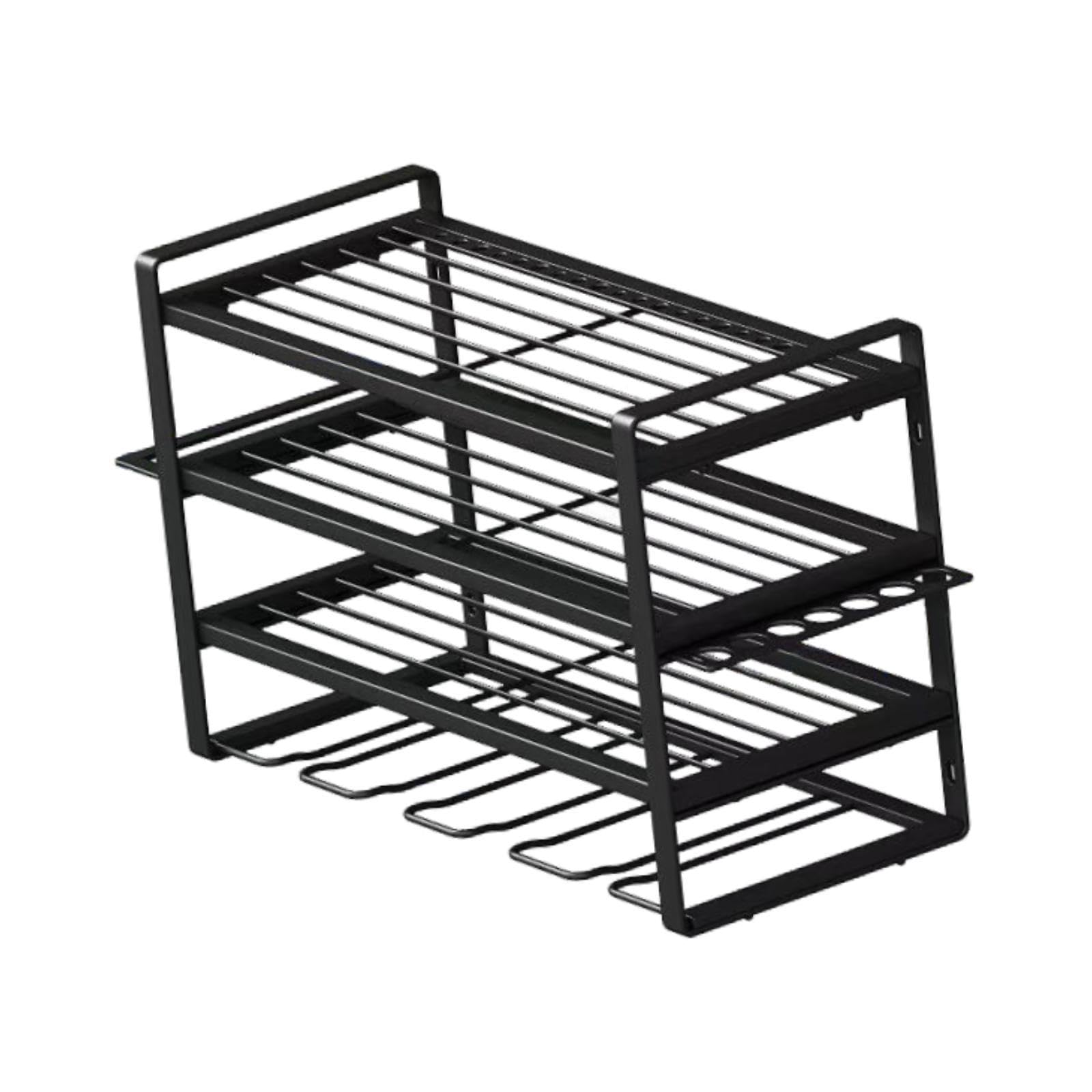 Gralara Heavy Duty Power Tool Storage Rack - Wall Mounted Organizer for Garage, Workshop & Home - Perfect for Drills, Saws & Power Tools Organization