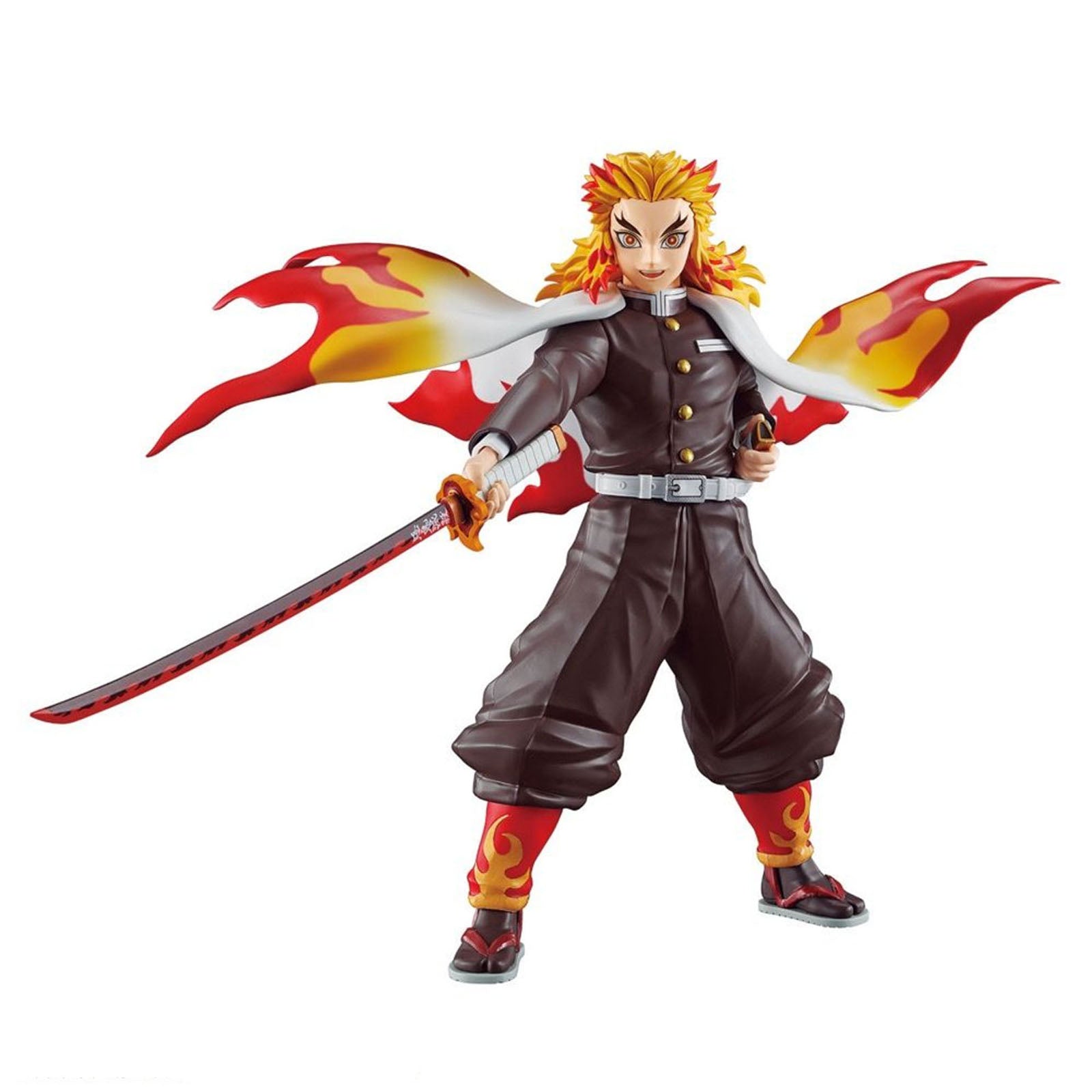 Bandai Spirits Demon Slayer Kyojuro Rengoku Action Figure Model Kit - Anime Collectible for Display & Cosplay Play