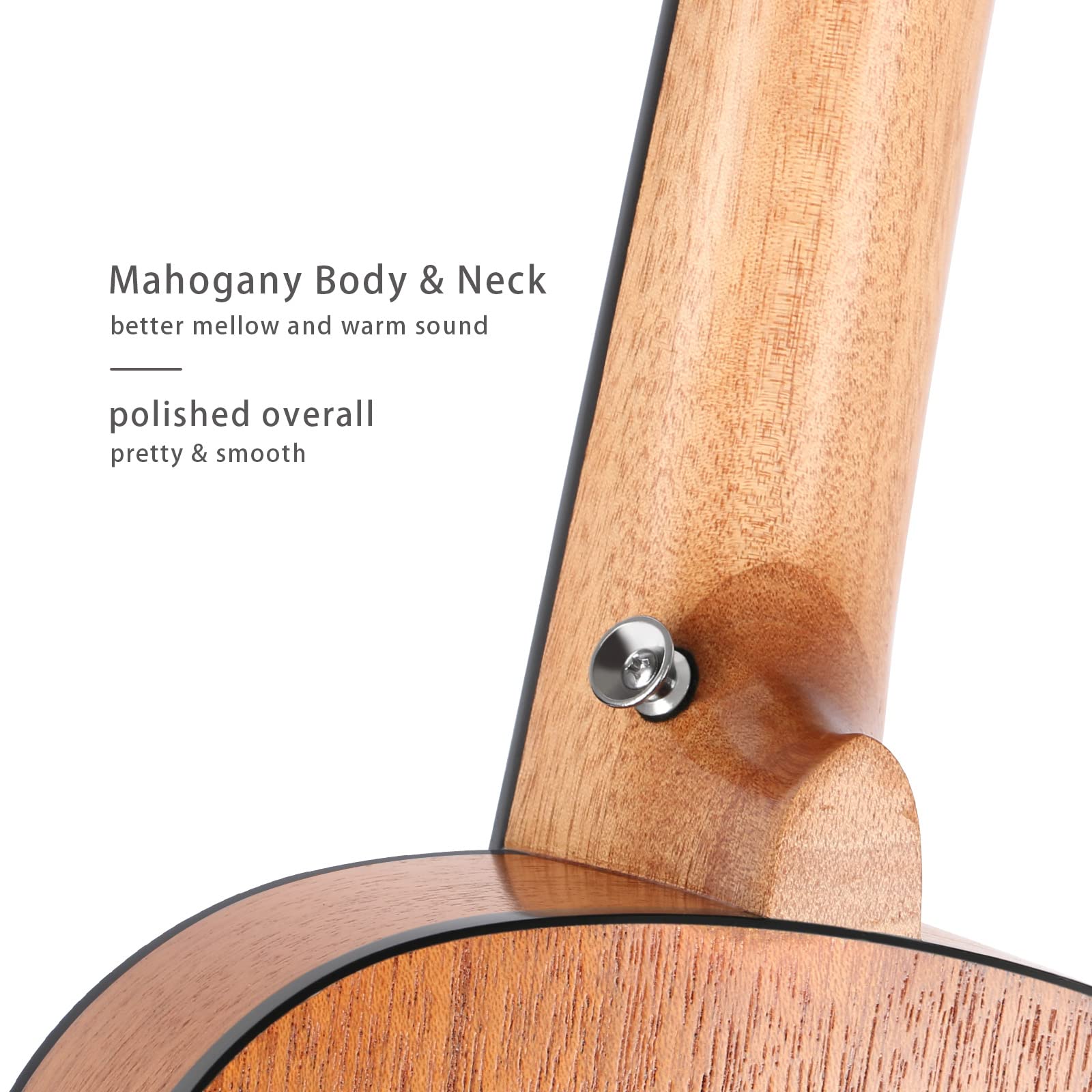 Premium 30 Inch Baritone Ukulele Guitar - Mahogany Wood 6-String Guitalele with Gig Bag & Strings | Perfect for Adults, Kids & Beginners | Ideal for Travel, Camping, Music Lessons & Home Practice