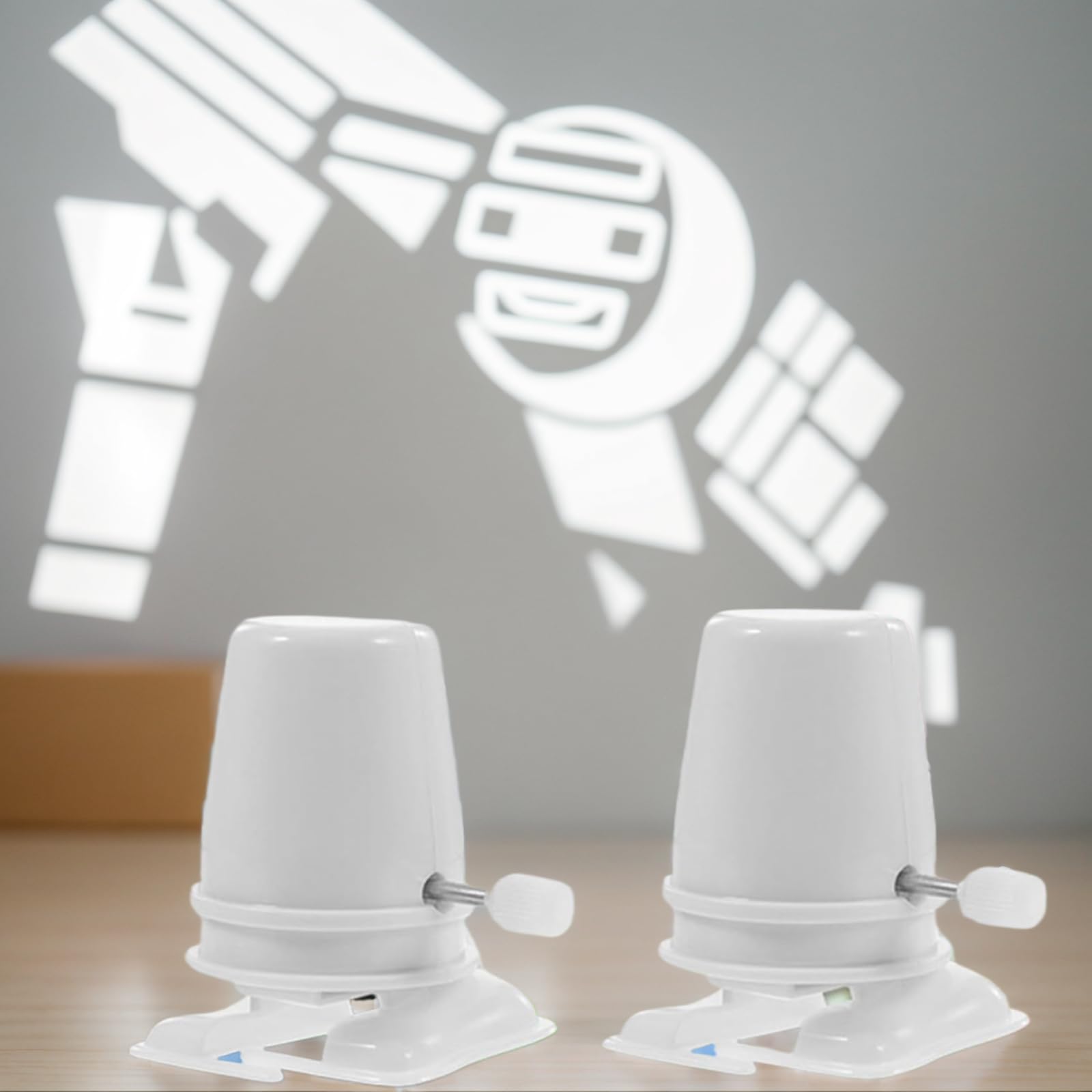 Jarbins 12-Piece Wind Up Robot Toy Mechanism Set - DIY Clockwork Legged Robot Movement Kit for Crafts (White) | Fun STEM Educational Toys for Kids Birthday Gifts & Science Projects