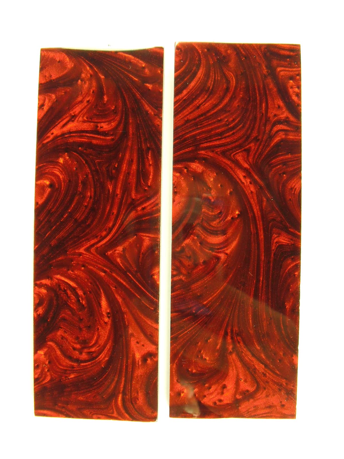 Premium Red Pearl Knife Handle Scales - G10 Material for EDC Folding Knives - Perfect for Outdoor, Camping & Everyday Carry (EDC) Accessories