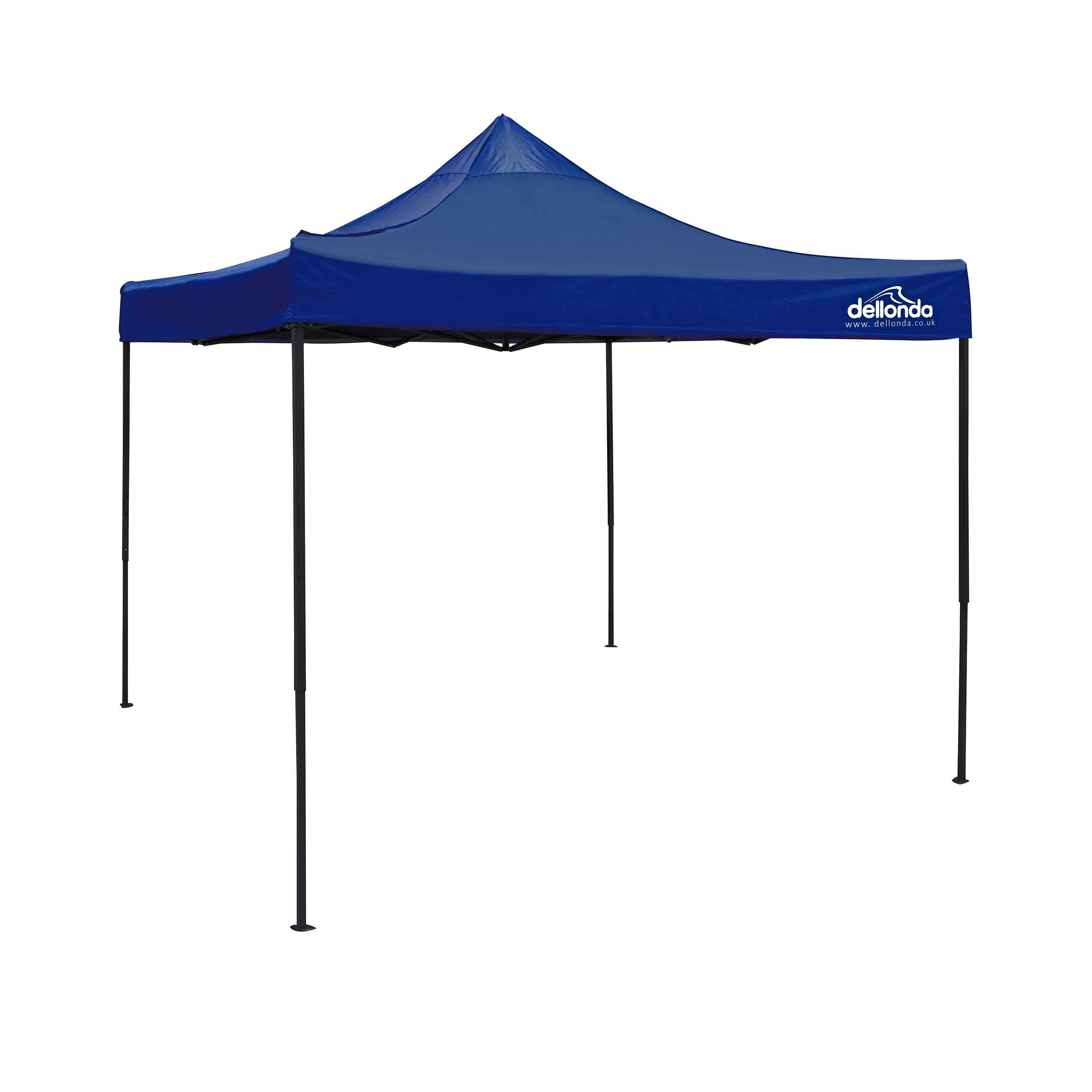 Premium 3x3m Pop Up Gazebo Tent with Waterproof Canopy - Includes Carry Bag, Stakes & Weight Bags - Portable Outdoor Shelter for Camping, Beach, Picnics & Backyard Parties (Blue, DG131)