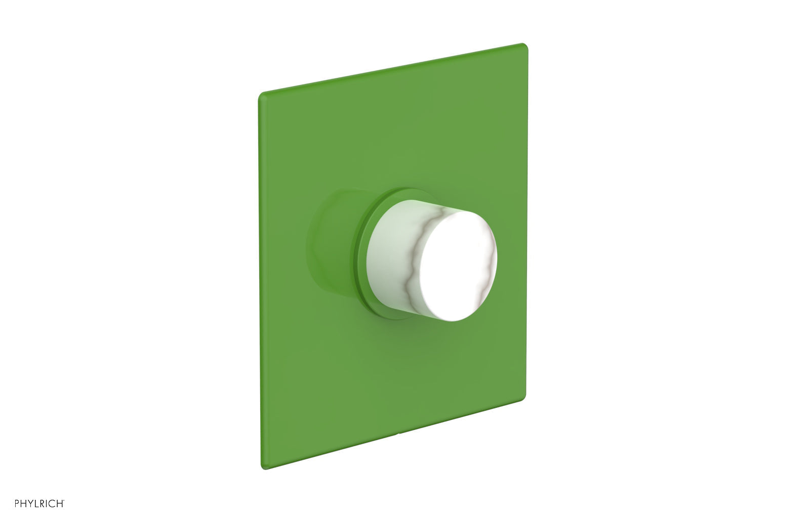 BASIC II 3/4 Thermostatic Shower Trim Kit - White Marble Finish - Perfect for Modern Bathroom Renovations & Spa-Like Shower Experience