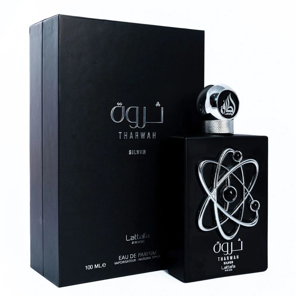 Lattafa Pride Tharwah Silver EDP Perfume for Women - 100ml Luxury Arabian Fragrance for Special Occasions & Evening Wear