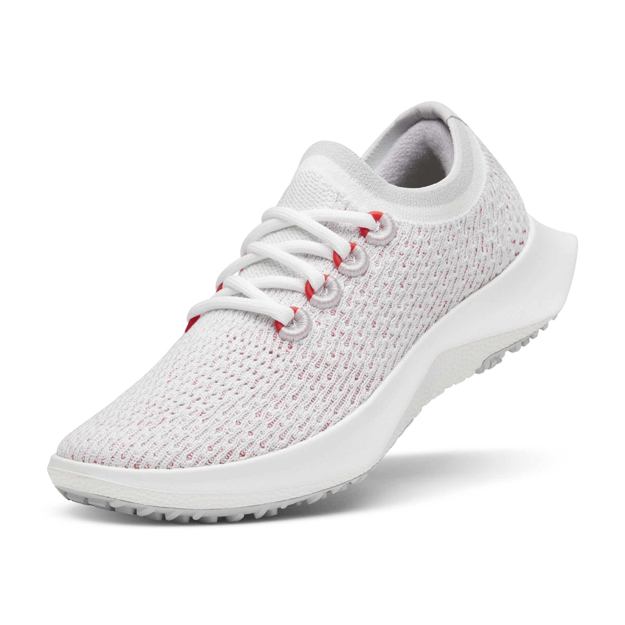 Women's Running Shoes - Tree Dasher 2 Sneakers in Blizzard/Bold Red with Blizzard Sole | Lightweight Comfort for Jogging, Gym Workouts & Daily Walking