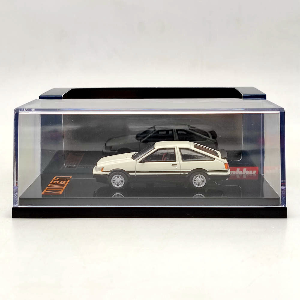 1/64 Scale Hobby Japan TOYOTA COROLLA LEVIN AE86 3-Door GT APEX 1983 White Diecast Model Car - Limited Edition Collectible Toy for Adults, Perfect for Display, Gifts, and Car Enthusiast Collections (HJ641037AWK)