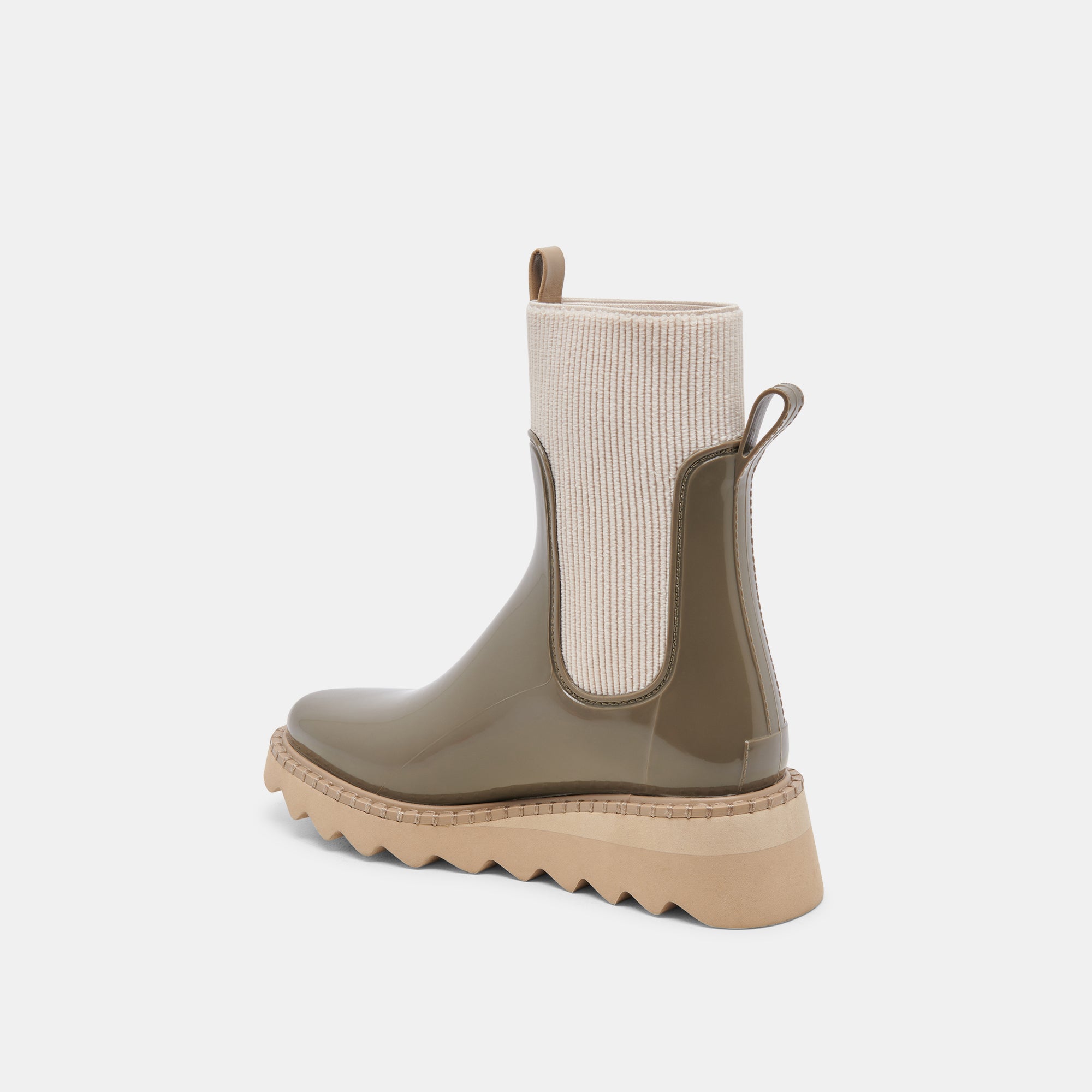 TROPIC H2O BOOTS DK MOSS PATENT STELLA - Waterproof Rain Boots for Women, Fashionable Rubber Boots with Patent Leather Finish - Perfect for Gardening, Hiking & Outdoor Adventures