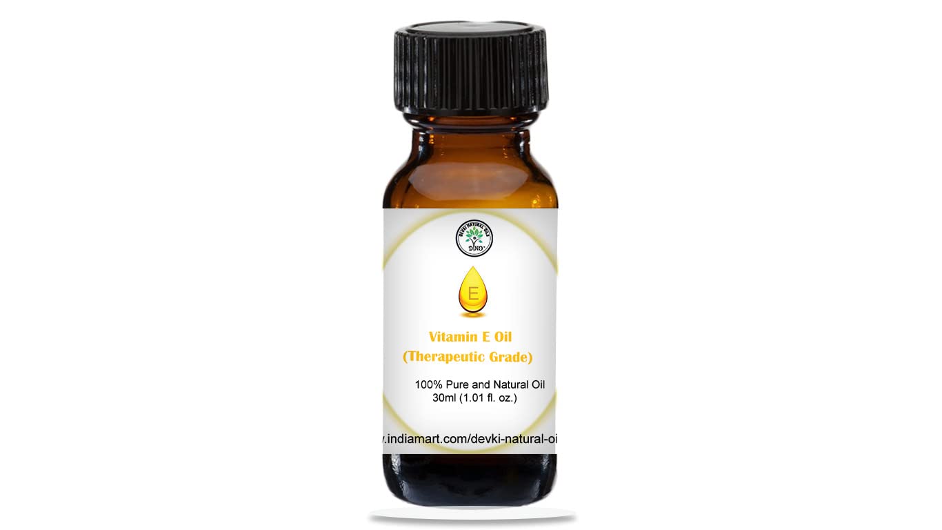 Pure & Undiluted Vitamin E Oil for Skin - 30ml | Deep Moisturizing, Anti-Aging, Wrinkle Reduction | Face, Body & Hair Care | Massage, Night Routine & Daily Hydration