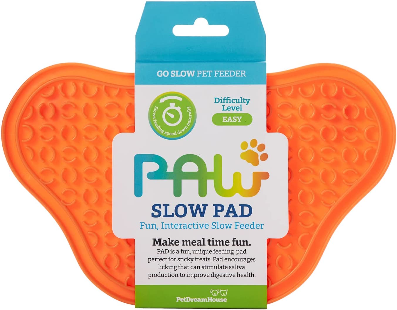 Interactive Paw Lick Pad Dog Toy - Peanut Butter Flavored Slow Feeder & Anxiety Relief for Dogs - Perfect for Bath Time, Grooming & Training Sessions