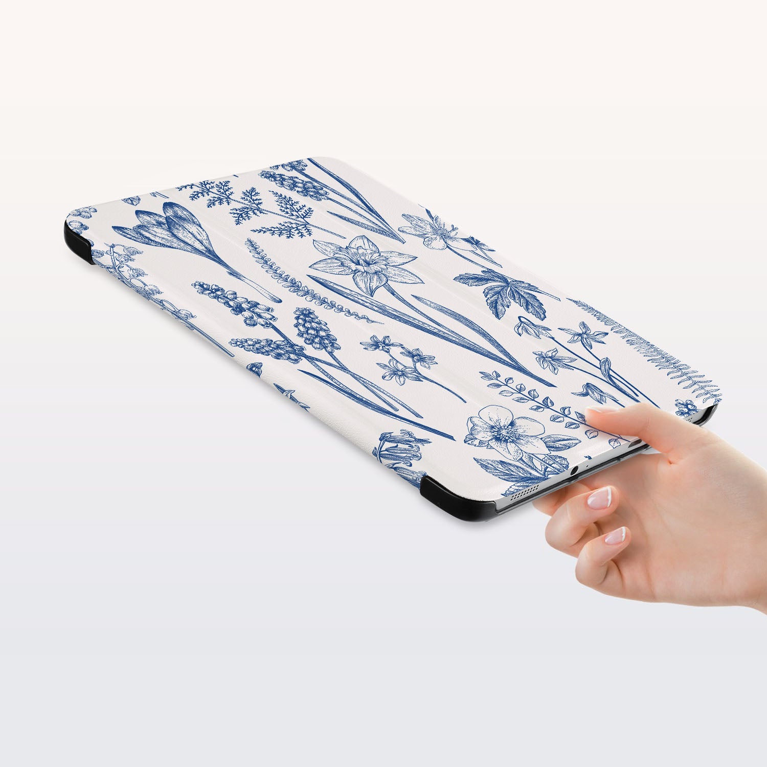Samsung Galaxy Tablet Case with Flower Design - Slim Protective Cover for Samsung Tab A/S6/S7/S8 - Perfect for Work, School & Travel