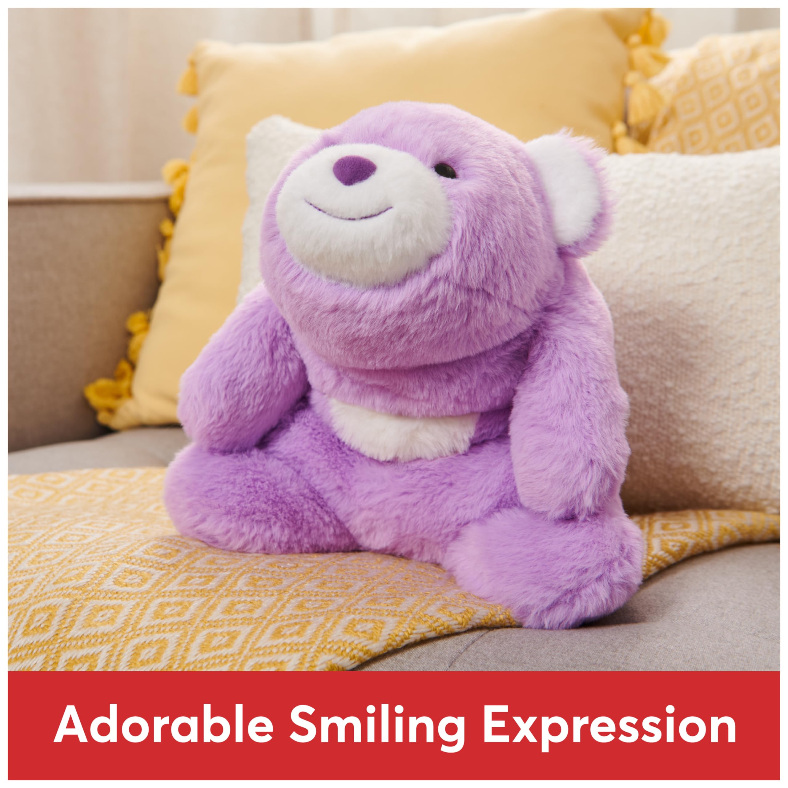 GUND Original Snuffles Teddy Bear - Soft Purple Stuffed Animal Plush Toy for Kids Ages 1+ (10 Inch) | Perfect for Cuddling, Baby Gifts & Nursery Decor