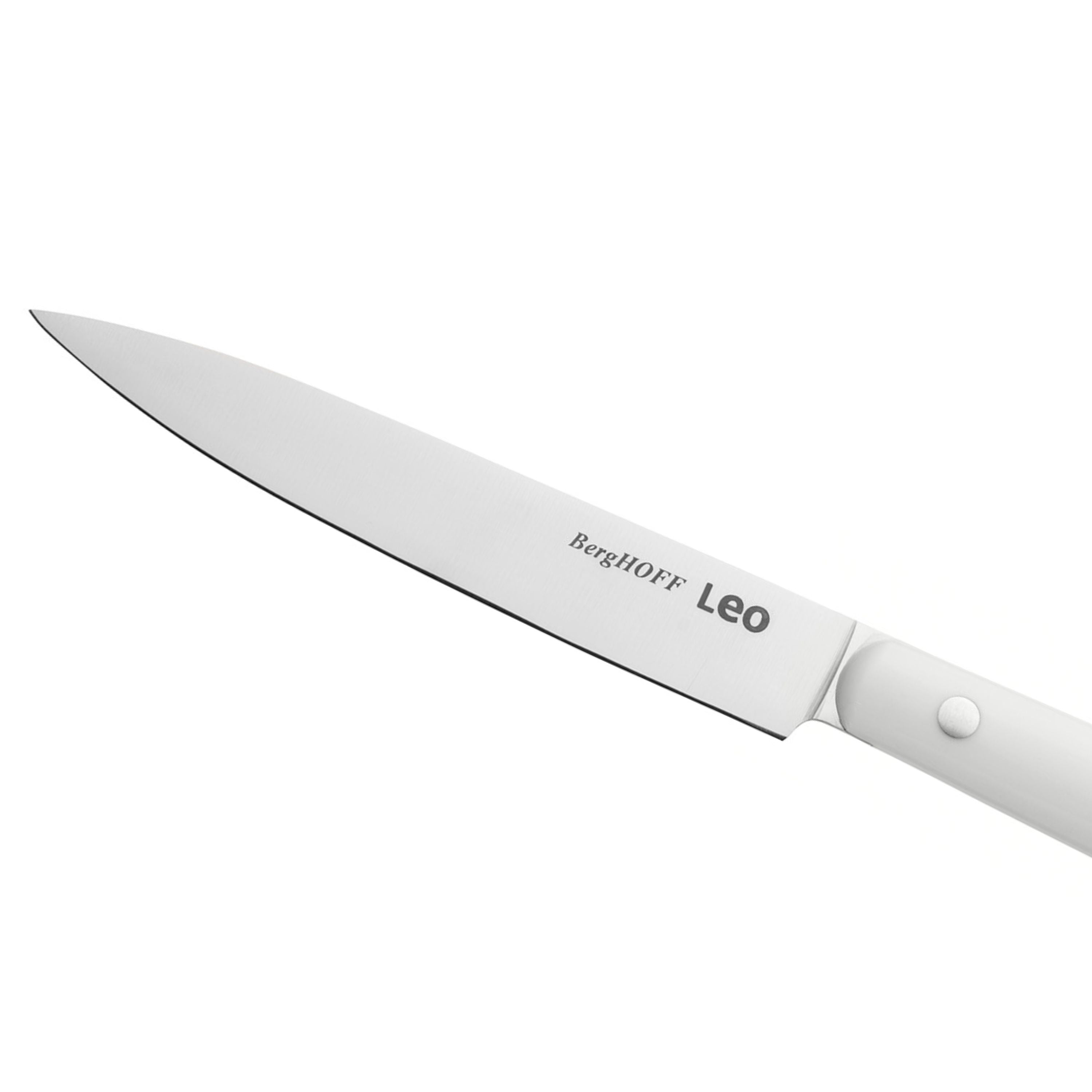 BergHOFF Leo 2-Piece Stainless Steel Paring Knife Set - Slate & Spirit - Perfect for Peeling, Slicing & Precision Kitchen Tasks