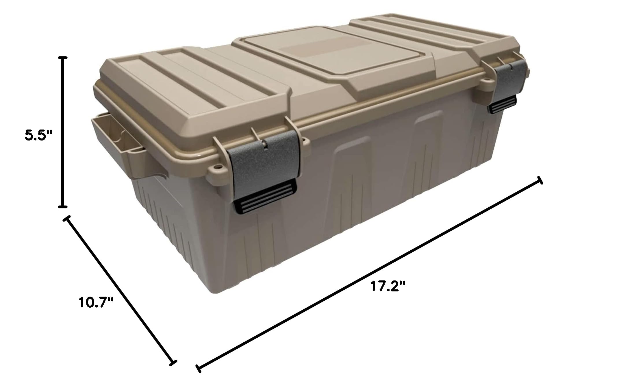 MTM ACR4-18 Ammo Crate Utility Box - Heavy Duty Plastic Storage Case with Dividers for Ammunition, Tools & Gear - Perfect for Range, Hunting & Outdoor Adventures