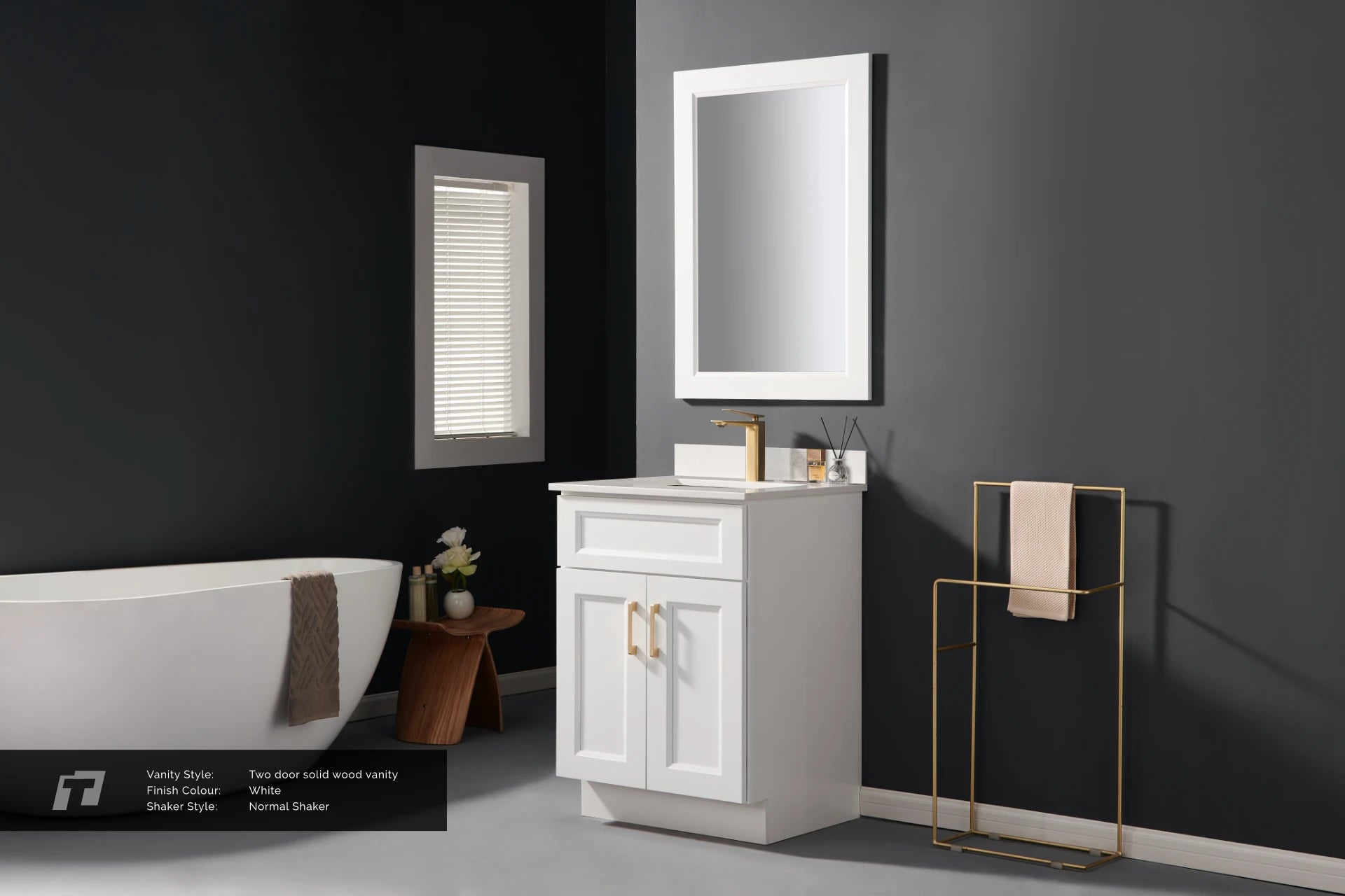 Nova 30 Inch Bathroom Vanity with Quartz Countertop - 2 Door Storage Cabinet in 3 Colors for Modern Bathroom Remodel
