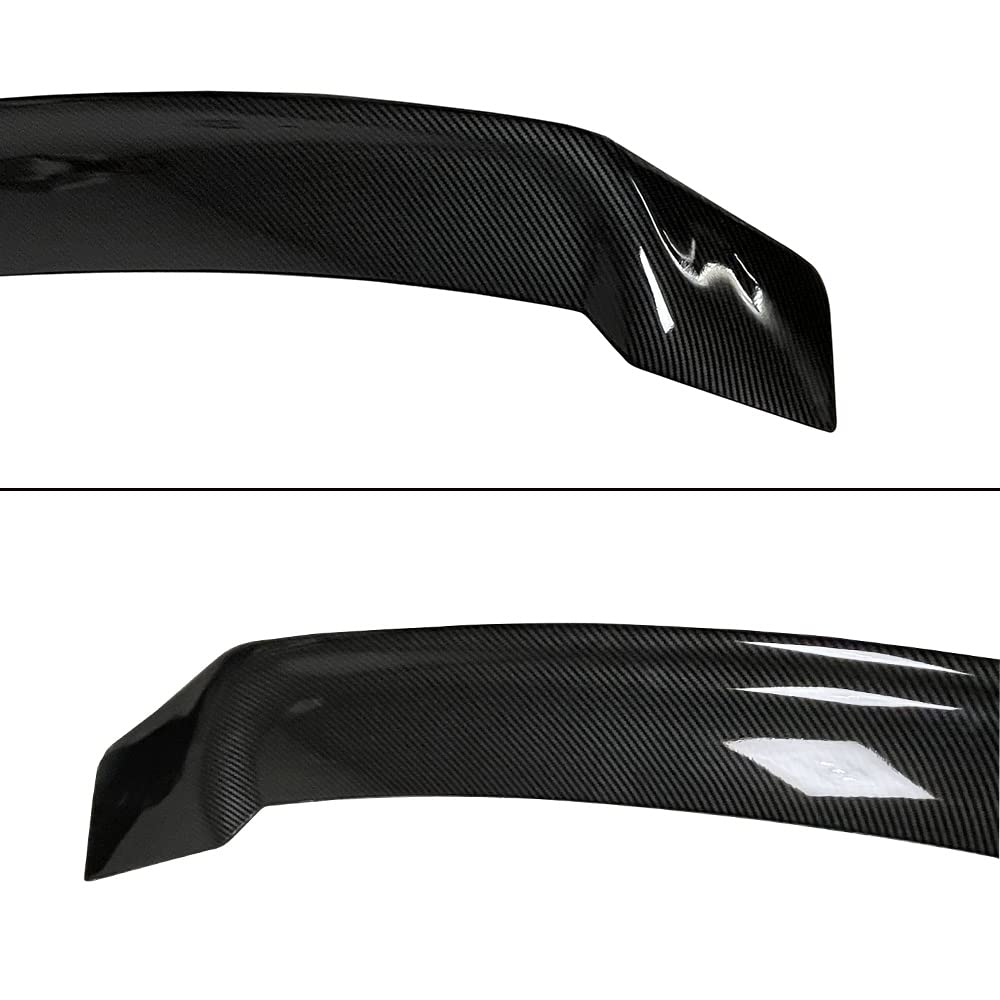 Carbon Fiber Look Rear Trunk Spoiler for 2021-2023 KIA K5 Optima - Highkick Style Duckbill Spoiler Wing - Enhances Aerodynamics & Sporty Appearance - Perfect for Car Enthusiasts & Street Racing Style