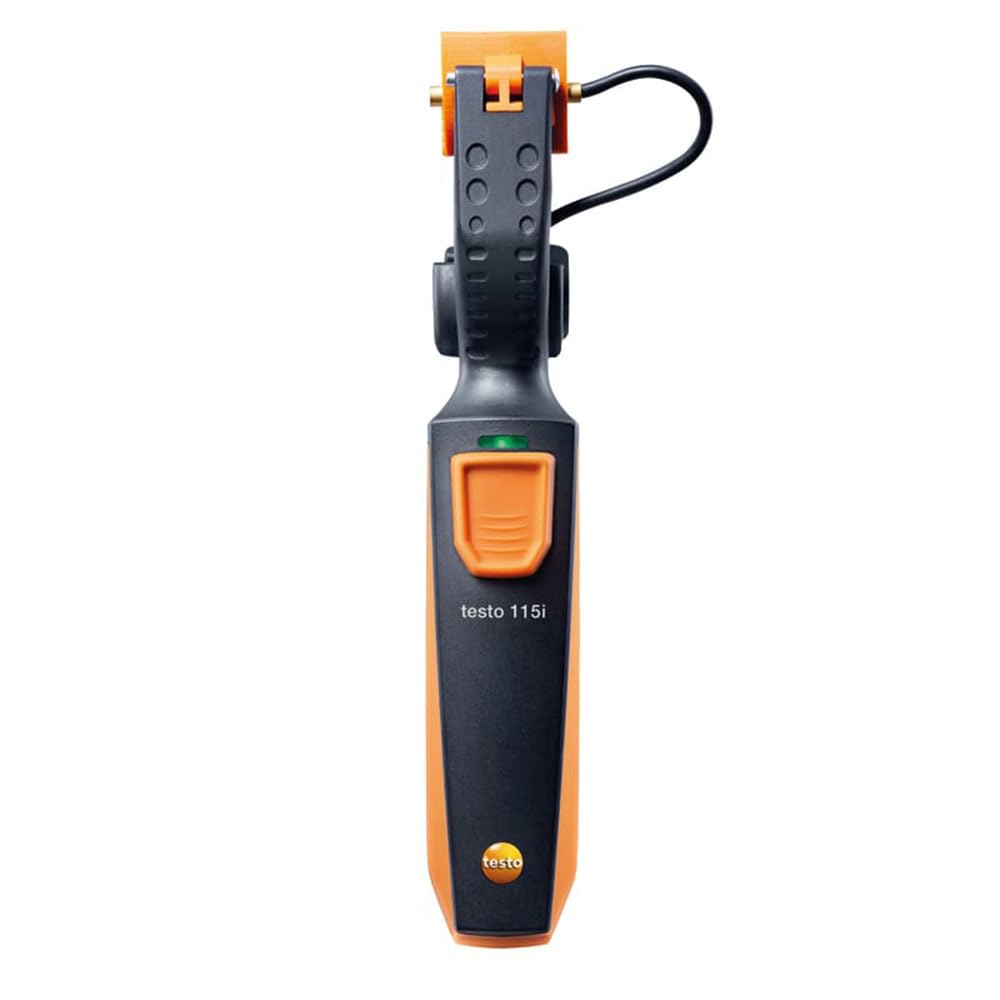 Smart Wireless Mini Pipe Clamp Thermometer - Bluetooth HVAC Temperature Sensor for Heating/Cooling Systems - In-Tube Measurement with Mobile App - Perfect for Home, Industrial & HVAC Maintenance