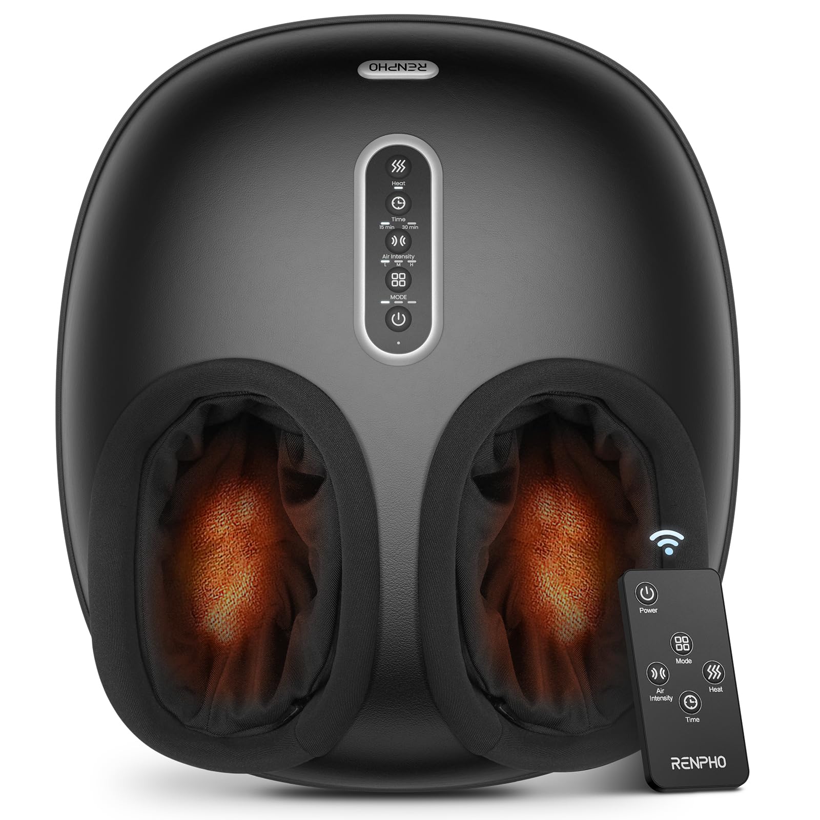 RENPHO Shiatsu Foot Massager with Heat - FSA HSA Eligible, Plantar Fasciitis & Neuropathy Pain Relief, Fits Up to Size 12 Feet - Perfect Mothers Day Gift for Women & Men - Ideal for Home Relaxation & Foot Care